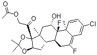 CAS 登录号：99339-99-8， 3-氯氟新龙缩丙酮 21-乙酸酯