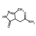 CAS#: 99357-27-4， 2-(3-Methyl-5-oxo-4,5-dihydro-1H-pyrazol-4-yl)acetamide