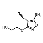 CAS#: 99420-70-9， 5-Amino-3-(2-hydroxyethoxy)-1,2-oxazole-4-carbonitrile