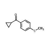 结构式 CAS# 99522-32-4, 环丙基[4-(甲硫基)苯基]甲酮