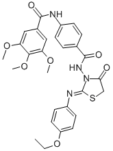 CAS#: 99629-62-6， N-(4-(((2-((4-Ethoxyphenyl)Imino)-4-Oxo-3-Thiazolidinyl)Amino)Carbonyl)Phenyl)-3,4,5-Trimethoxy-Benzamide