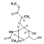 CAS#: 99689-20-0， 2-Acetamido-2-deoxy-3-O-(1-methoxy-1-oxo-2-propanyl)hexopyranose