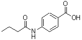 structure of CAS# 99855-49-9, 4-(Butyrylamino)benzoic acid;4-(butanoylamino)benzoic acid;benzoic acid, 4-[(1-oxobutyl)amino];MFCD00448229