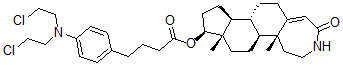 CAS#: 99876-94-5， 17-Hydroxy-3-Aza-alpha-Homo-4-Androsten-4-One (4-(Bis(2-Chloroethyl)Amino)Phenyl)Butyrate