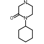 结构式 CAS# 99976-73-5, 1-环己基-2-哌嗪酮
