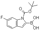 [1-(tert-Butoxycarbonyl)-6-fluoro-2-indolyl]boronic acid molecular structure (CAS 1000068-26-7)