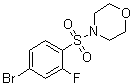 结构式 CAS# 1000068-42-7, 4-[(4-溴-2-氟苯基)磺酰基]吗啉