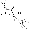 B-异松蒎基-9-硼杂双环[3.3.1]壬烷氢化锂分子结构 (CAS 100013-07-8)