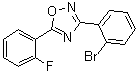 3-(2-溴苯基)-5-(2-氟苯基)-1,2,4-恶二唑分子结构 (CAS 1000339-25-2)