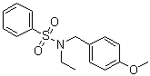 N-Ethyl-N-[(4-methoxyphenyl)methyl]benzenesulfonamide molecular structure (CAS 1000339-36-5)