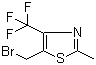 结构式 CAS# 1000339-73-0, 5-(溴甲基)-2-甲基-4-(三氟甲基)-1,3-噻唑