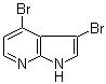 结构式 CAS# 1000340-33-9, 3,4-二溴-7-氮杂吲哚