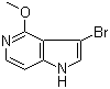 3-Bromo-4-methoxy-1H-pyrrolo[3,2-c]pyridine molecular structure (CAS 1000341-22-9)