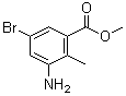 3-Amino-5-bromo-2-methylbenzoic acid methyl ester molecular structure (CAS 1000342-11-9)