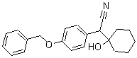 1-[Cyano(4-benzyloxyphenyl)methyl]cyclohexanol molecular structure (CAS 1000377-23-0)