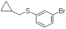 结构式 CAS# 1000576-47-5, 1-溴-3-[(环丙基甲基)硫基]苯