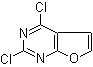 2,4-二氯呋喃并[2,3-d]嘧啶分子结构 (CAS 1000577-84-3)