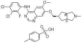 XL 647 p-toluenesulfonate molecular structure (CAS 1000599-06-3)