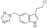 3-(2-Chloroethyl)-5-(1H-1,2,4-triazol-1-ylmethyl)-1H-indole molecular structure (CAS 1000673-59-5)