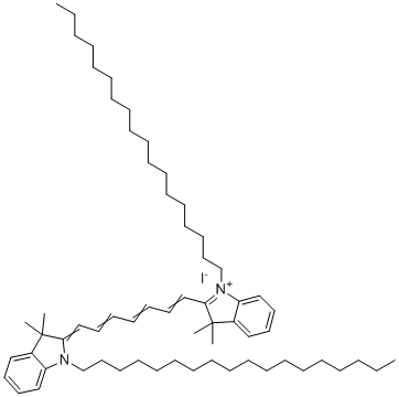 七次甲基菁染料分子结构 (CAS 100068-60-8)