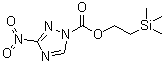 structure of CAS# 1001067-09-9, 3-Nitro-1H-1,2,4-triazole-1-carboxylic acid 2-(trimethylsilyl)ethyl ester