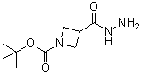 结构式 CAS# 1001907-44-3, 3-(肼羰基)吖丁啶-1-羧酸叔丁酯