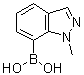结构式 CAS# 1001907-59-0, B-(1-甲基-1H-吲唑-7-基)硼酸