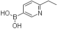 B-(6-Ethyl-3-pyridinyl)boronic acid molecular structure (CAS 1001907-69-2)