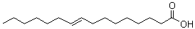 trans-9-Hexadecenoic acid molecular structure (CAS 10030-73-6)
