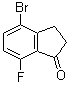 structure of CAS# 1003048-72-3, 4-Bromo-7-fluoro-2,3-dihydro-1H-inden-1-one;4-Bromo-7-fluoroindan-1-one