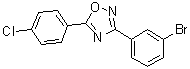 3-(3-Bromophenyl)-5-(4-chlorophenyl)-1,2,4-oxadiazole molecular structure (CAS 1003221-16-6)