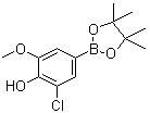 3-Chloro-4-hydroxy-5-methoxyphenylboronic acid pinacol ester molecular structure (CAS 1003298-84-7)