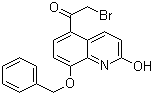 结构式 CAS# 100331-89-3, 8-苄氧基-5-(2-溴乙酰基)-2-羟基喹啉