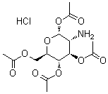 1,3,4,6-Tetra-O-acetyl-2-amino-alpha-D-glucopyranose hydrochloride molecular structure (CAS 10034-19-2)