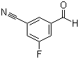 结构式 CAS# 1003708-42-6, 3-氟-5-甲酰基苯腈