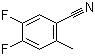 structure of CAS# 1003708-82-4, 4,5-Difluoro-2-methylbenzonitrile