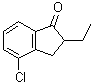 4-Chloro-2-ethyl-2,3-dihydro-1H-inden-1-one molecular structure (CAS 1003708-98-2)