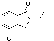 4-Chloro-2,3-dihydro-2-propyl-1H-inden-1-one molecular structure (CAS 1003709-07-6)