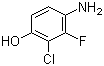 结构式 CAS# 1003710-18-6, 4-氨基-2-氯-3-氟苯酚