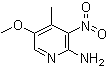 5-Methoxy-4-methyl-3-nitro-2-pyridinamine molecular structure (CAS 1003711-16-7)