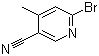 6-Bromo-4-methyl-3-pyridinecarbonitrile molecular structure (CAS 1003711-35-0)