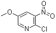 2-Chloro-5-methoxy-3-nitropyridine molecular structure (CAS 1003711-55-4)