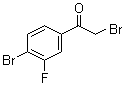2-Bromo-1-(4-bromo-3-fluorophenyl)ethanone molecular structure (CAS 1003879-02-4)