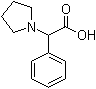 alpha-Phenyl-1-pyrrolidineacetic acid molecular structure (CAS 100390-48-5)
