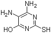 2-Mercapto-4-hydroxy-5,6-diaminopyrimidine molecular structure (CAS 1004-76-8)