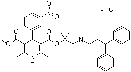 乐卡地平盐酸盐分子结构 (CAS 100427-27-8)