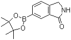 structure of CAS# 1004294-80-7, 1-Isoindolinone-6-boronic acid pinacol ester;6-(4,4,5,5-Tetramethyl-1,3,2-dioxaborolan-2-yl)isoindolin-1-one