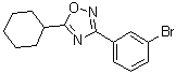 3-(3-Bromophenyl)-5-cyclohexyl-1,2,4-oxadiazole molecular structure (CAS 1004672-11-0)