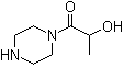 structure of CAS# 100500-89-8, 1-(2-Hydroxy-1-oxopropyl)piperazine