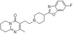 3-[2-[4-(6-Fluoro-2-benzoxazolyl)-1-piperidinyl]ethyl]-6,7,8,9-tetrahydro-2-methyl-4H-pyrido[1,2-a]pyrimidin-4-one molecular structure (CAS 1005191-81-0)